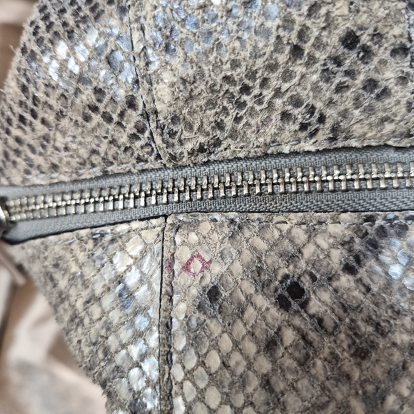 Coach Campbell Exotic Snakeskin Embossed Leather Satchel Bag. - Picture 9 of 10